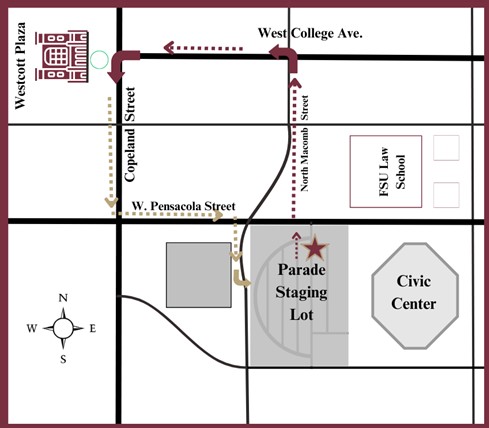 Map of the parade route